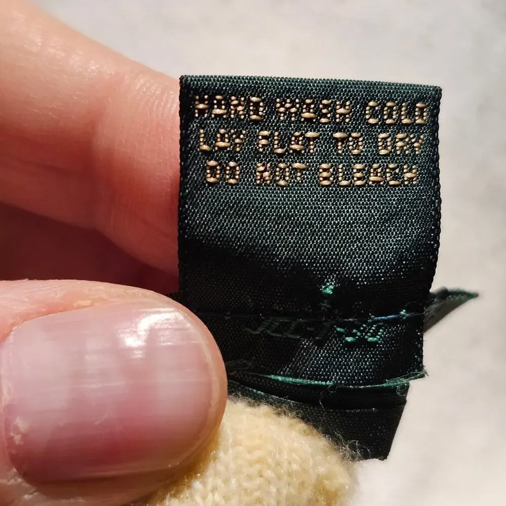 J.Crew 100% Ribbed Cashmere Sweater L Cabincore Soft Surrounding Nostalgic - Picture 6 of 16